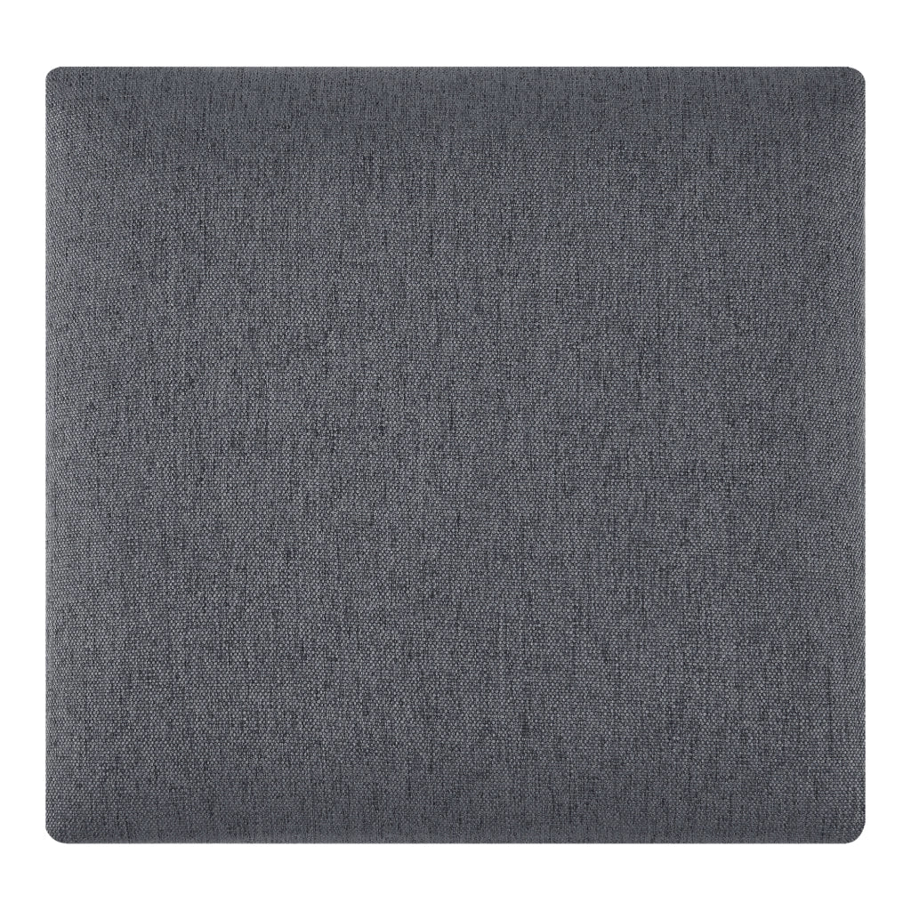 Set Carpino di 4 Pannelli Murali Imbottiti Rivestiti in Tessuto Grigio Scuro 30x30 cm [neu.haus]