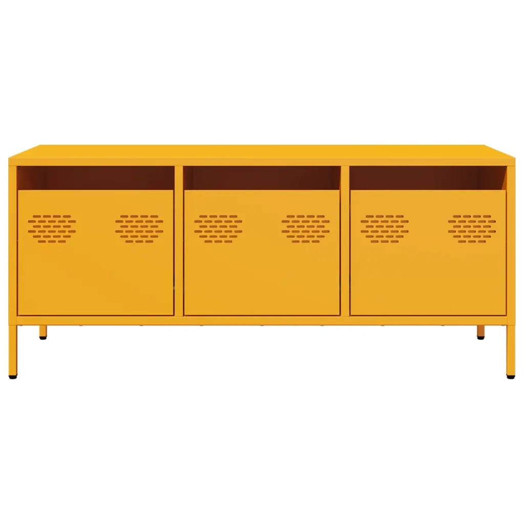 Mobile TV Giallo Senape 101,5x39x43,5 cm in Acciaio 851229