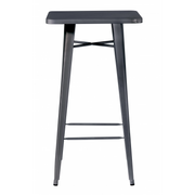 Tavolo Alto 60X60 Lamiera Piombo Moia