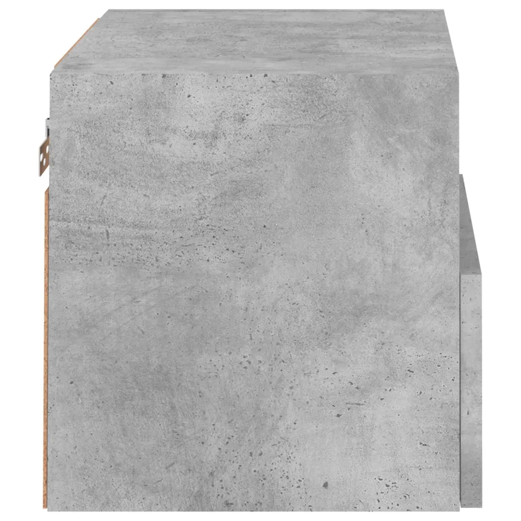 Mobili TV Muro 2pz Grigio Cemento 40x30x30 cm Legno Multistrato 836847
