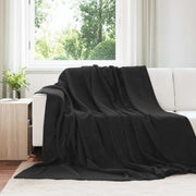 Coperte da Pile 6 pcs Nero 240 x 270 cm Panno