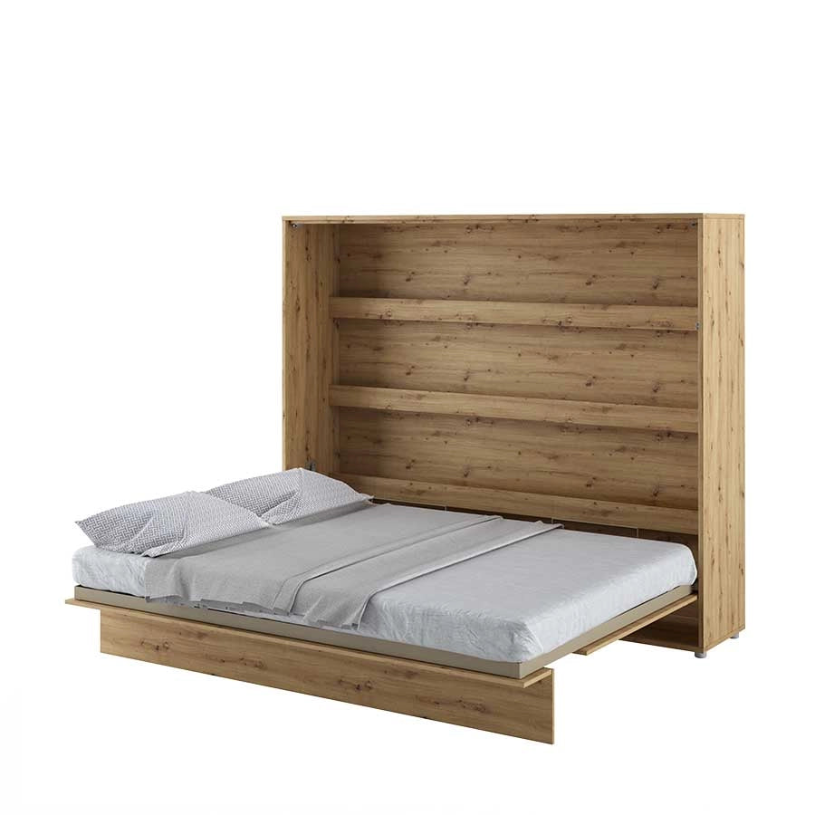 LETTO 14 160x200 ORIZZONTALE ROVERE ARTIGIANALE