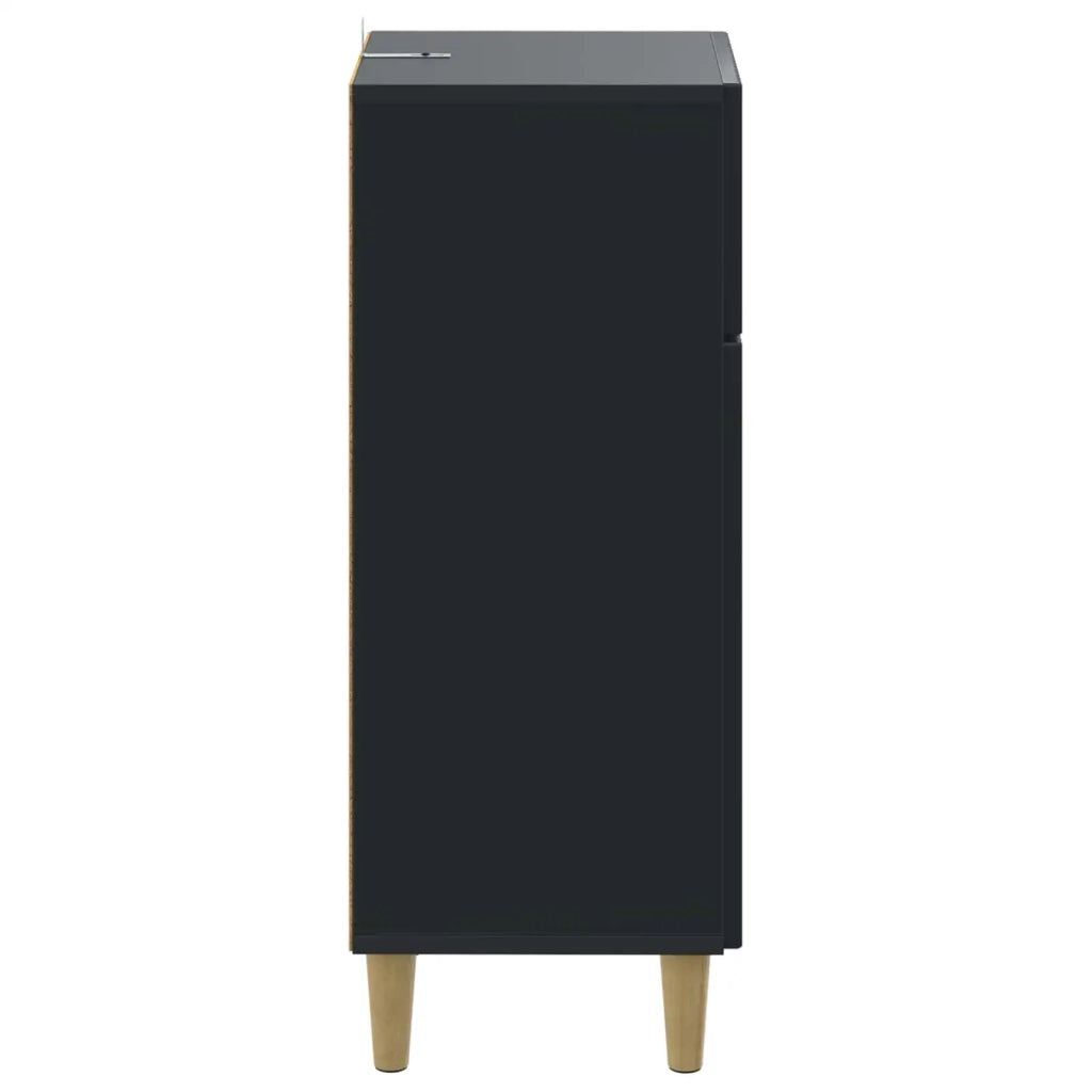 Mobiletto da Bagno ARNHEM Nero 30 x 31 x 80 cm 896606
