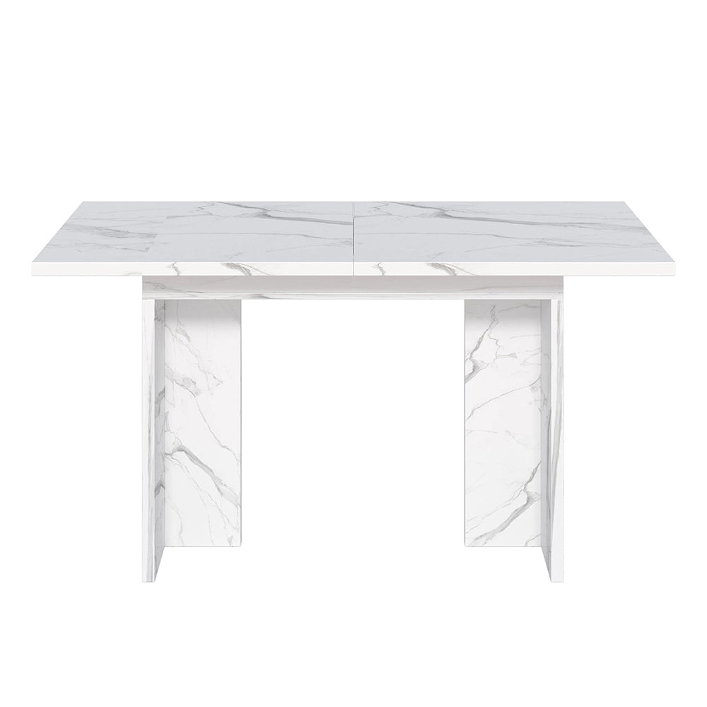 Tavolo Allungabile Xylo 140/180x80cm - Marmo Bianco