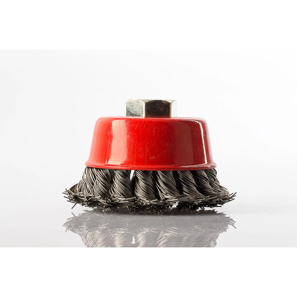 Trade Shop - Spazzola A Tazza Foro 14 Diam 160 Mm Filo Ritorto Ferro Smerigliatrice Edilizia -