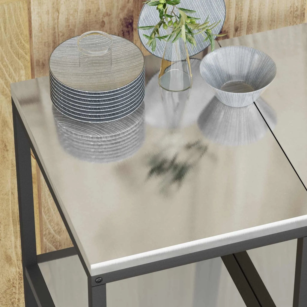 Stoccaggio in cucina Argento 40 x 50 x 92 cm Acciaio 874973