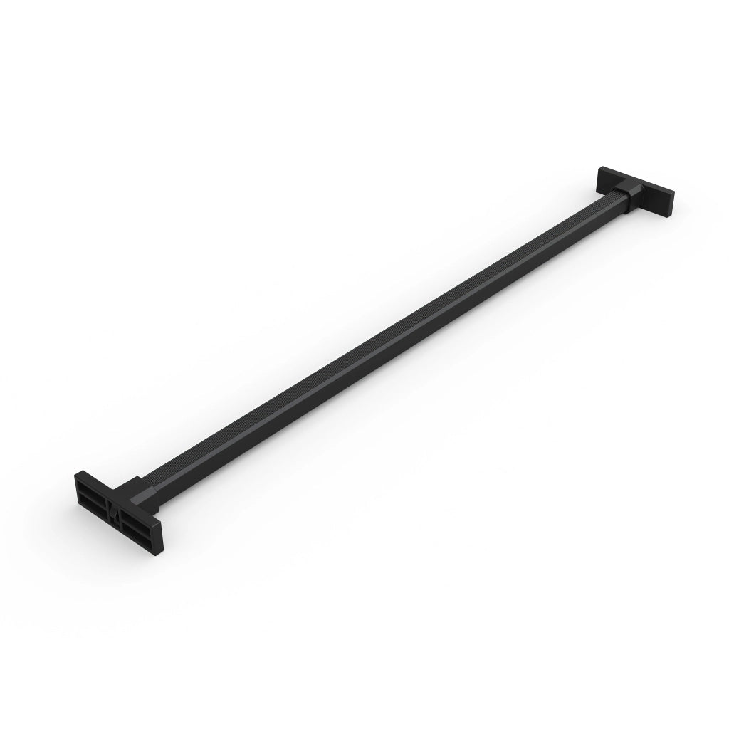 Kit 7 Aste Pantaloni e 2 Vassoi per Armadio 600 mm in Acciaio Emuca Nero