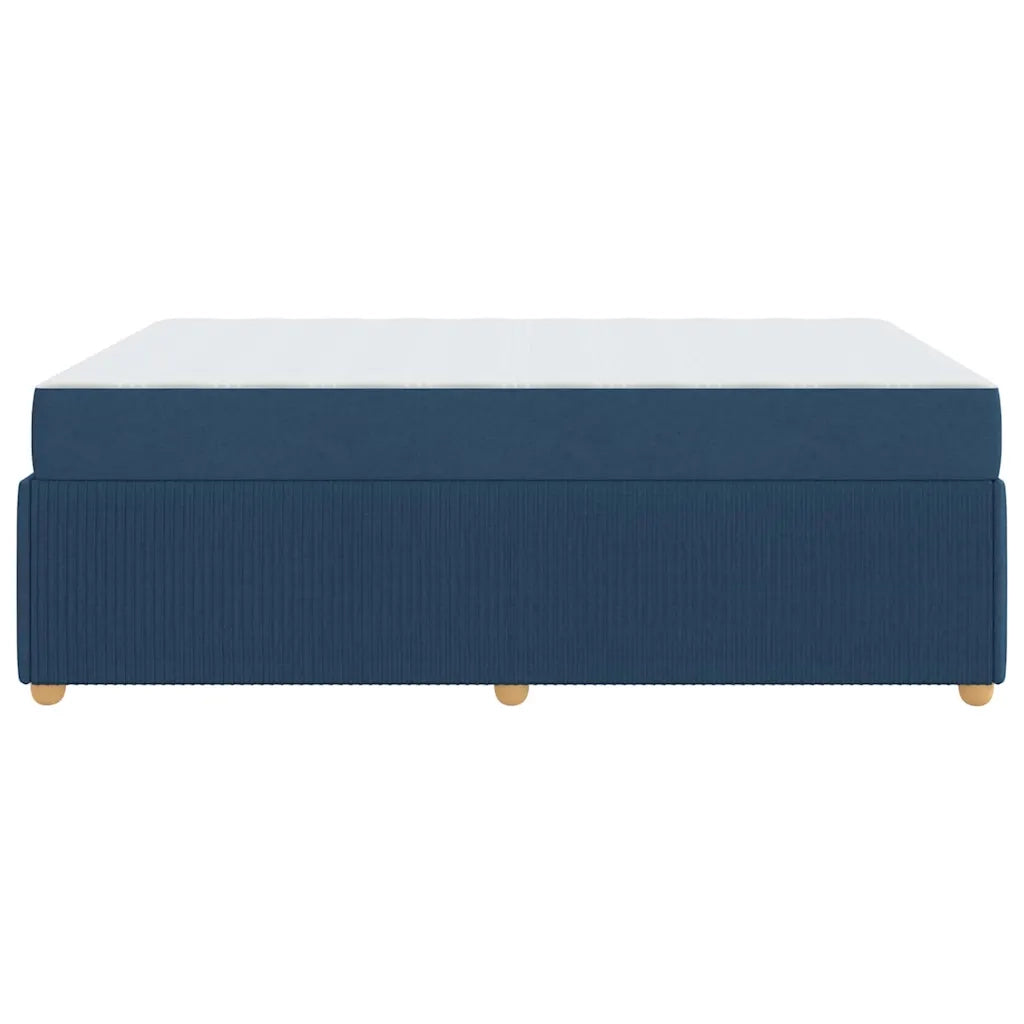 Struttura del letto con materasso Blu 140 x 200 cm Tessuto 3398398