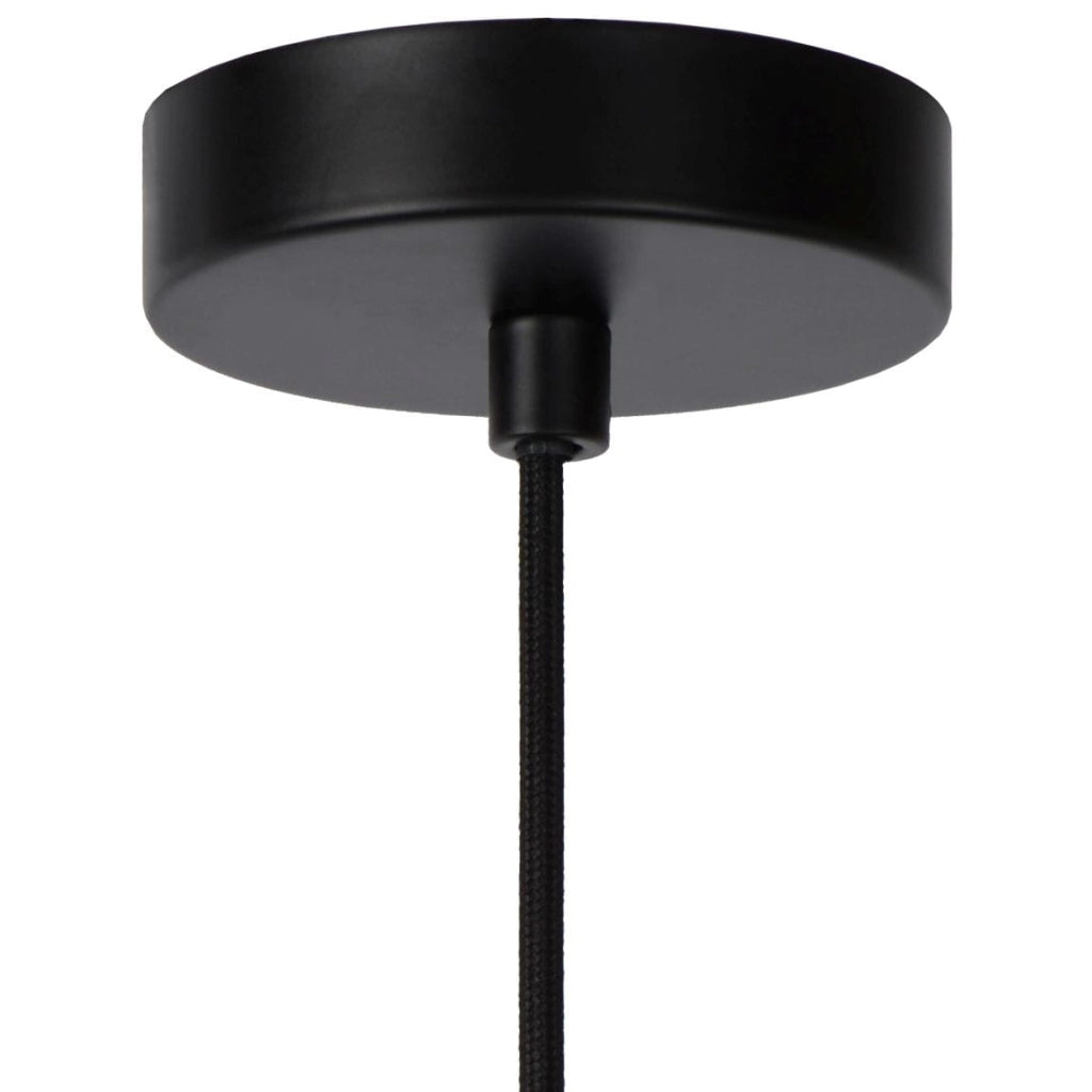 Lampada a sospensione Lucide Julius Ø20 nera E27 40W
