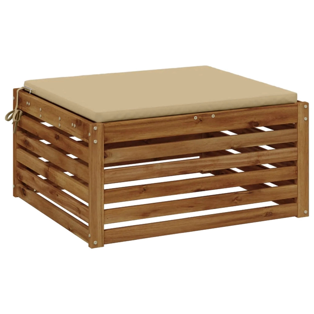 Cuscino per Sedia in Unico Pezzo SOEST 100% Poliestere Beige 944611
