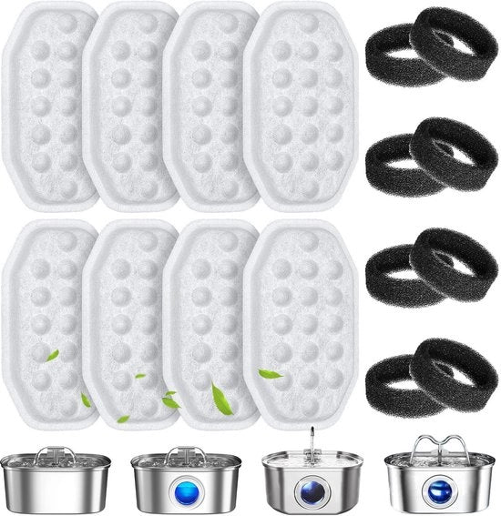 8 accessori per animali domestici gatti dispenser acqua elemento filtro dispenser acqua