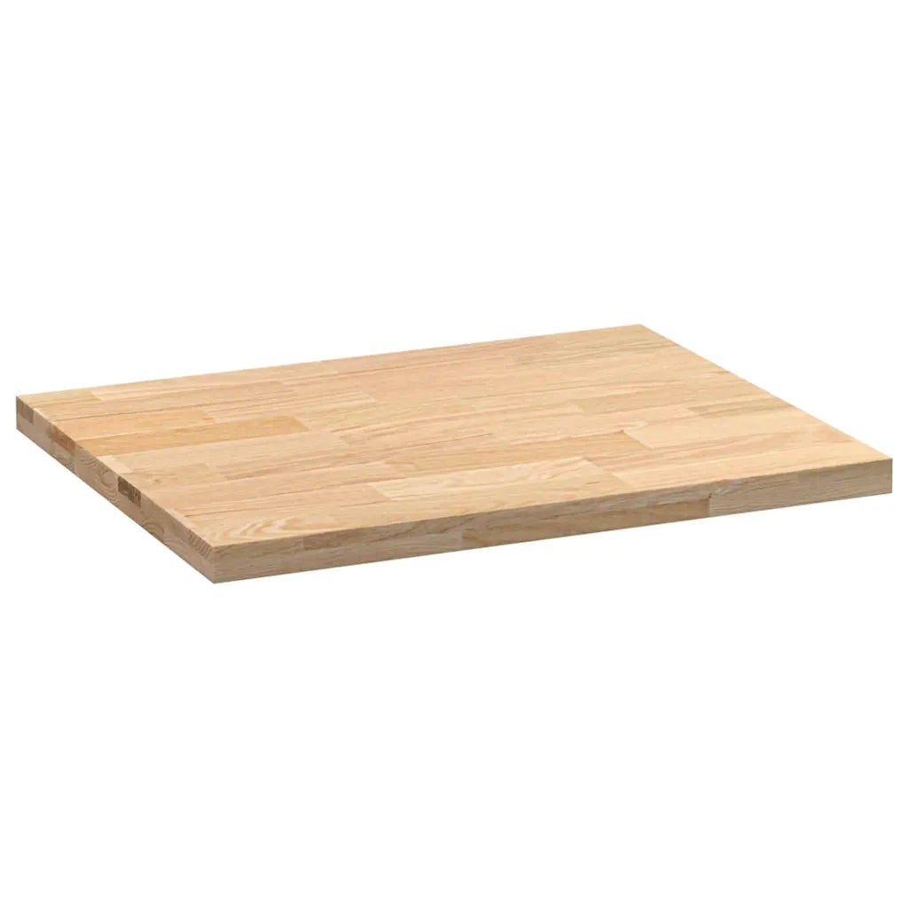 vidaXL Piano di Lavoro Cucina 80x63,5x4 cm Legno Massello Rovere