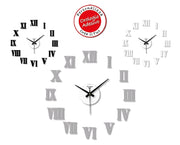 Orologio da Parete Adesivo Eva Wall Stick Numeri Romani 50 x 50 cm 3 Colori