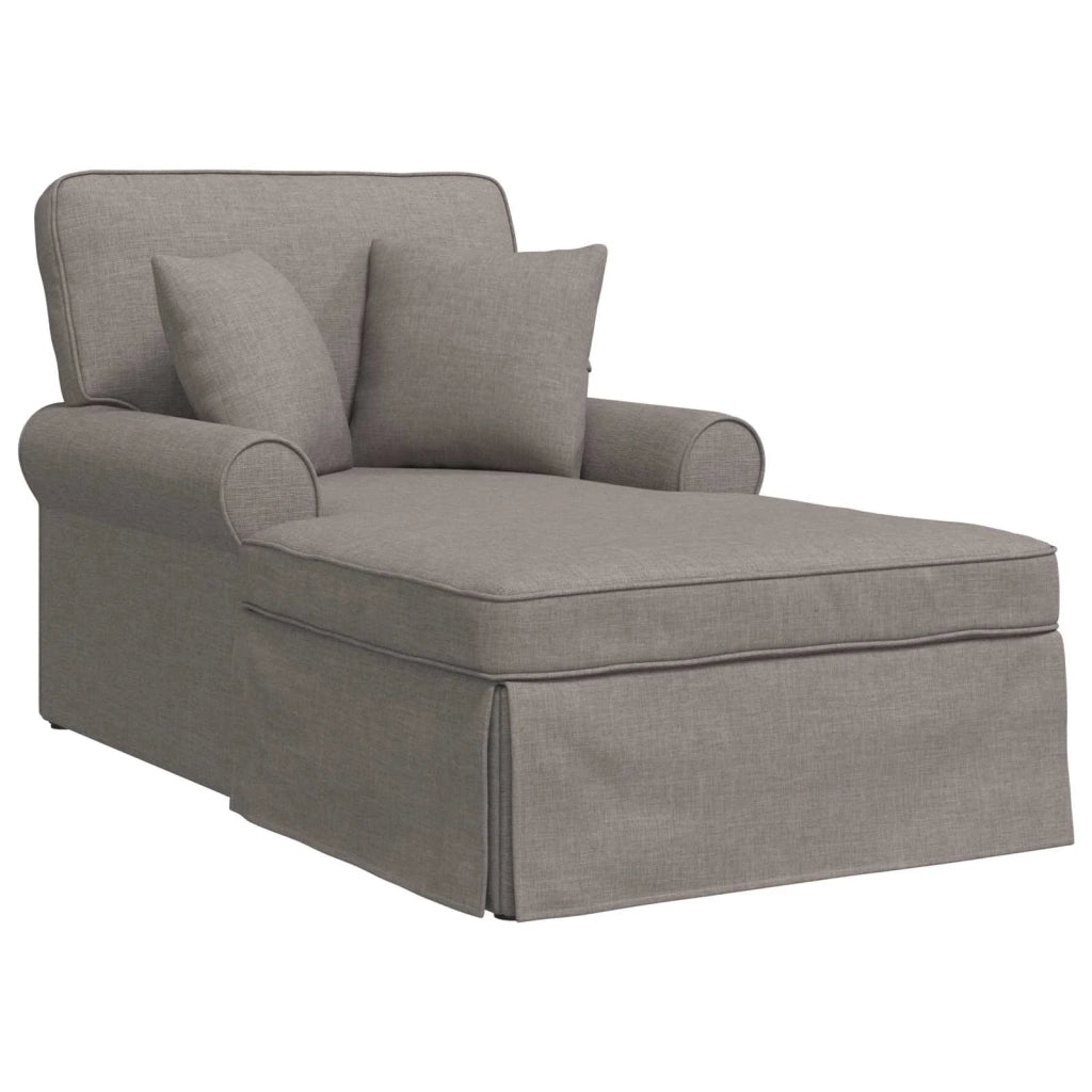 Chaise Longe con Gonna con cuscino 3 pz Talpa Tessuto CFW5473943