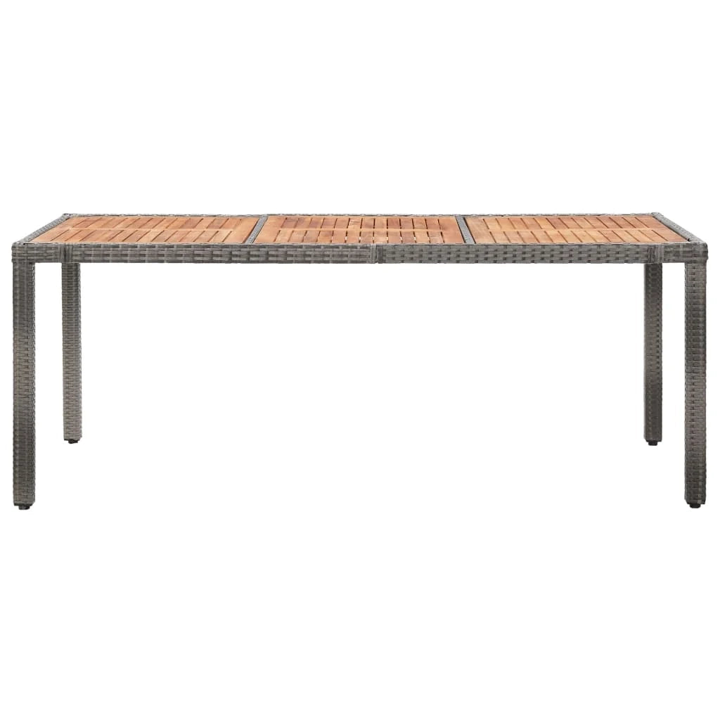 Set di mobili da giardino 9 pz con cuscini in poly rattan grigio 02_0018092