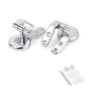 KIT CERNIERE METALLO 4CM MANIGLIE 57 E 54 MM COPRIWATER BAGNO WC GANCI 02058