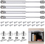 4 Pezzi di Dampi di Gas per Battente, 150n/15kg Dampi di Gas, Dampi di Gas con Viti, Venti di Gas Idraulici, Dampi di Gas per Mobili per Cucina con Chiusura Soft Close per Battenti di Porte
