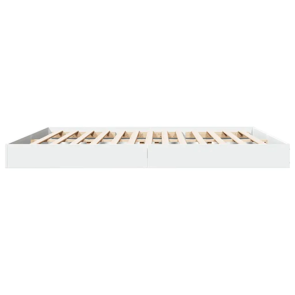 Giroletto senza Materasso Bianco 180x200 cm Legno Multistrato