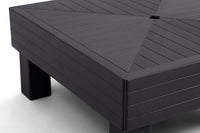 Tavolino Keter Elements 65x65x29 cm Effetto Legno Grafite