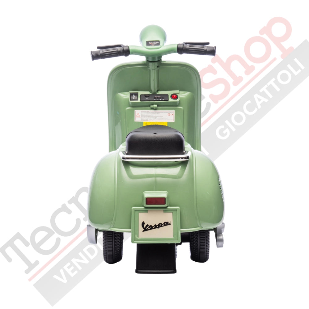 Vespa Sidecar Small Special 6V per Bambini con Licenza Ufficiale Piaggio-Verde