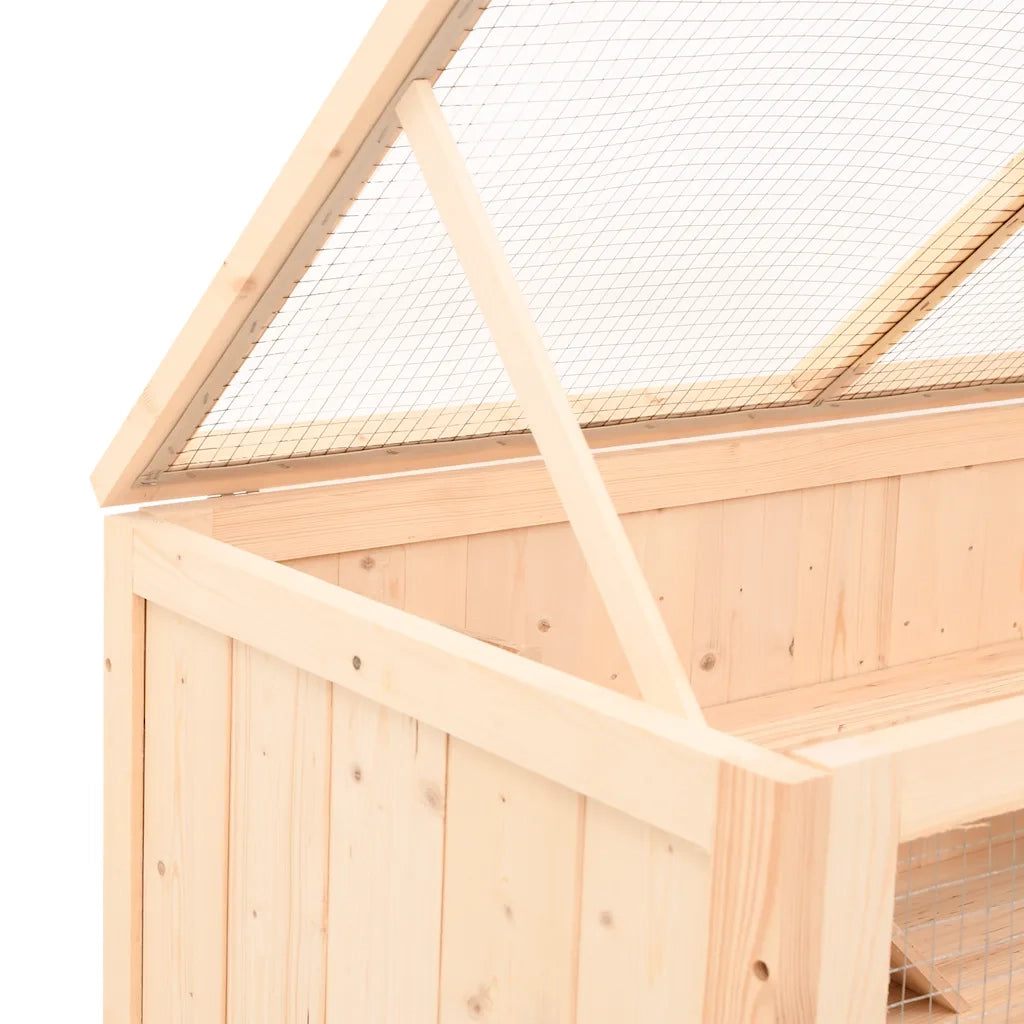 Gabbia per criceti 104x52x54 cm in legno massello di abete 172380