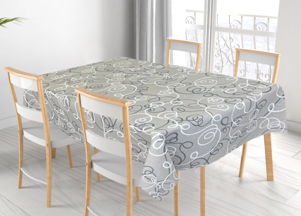 Tovaglia Per Salotto Cucina In Miros Misto Cotone Made In Italy Penelope RP - 90x90 - Grigio