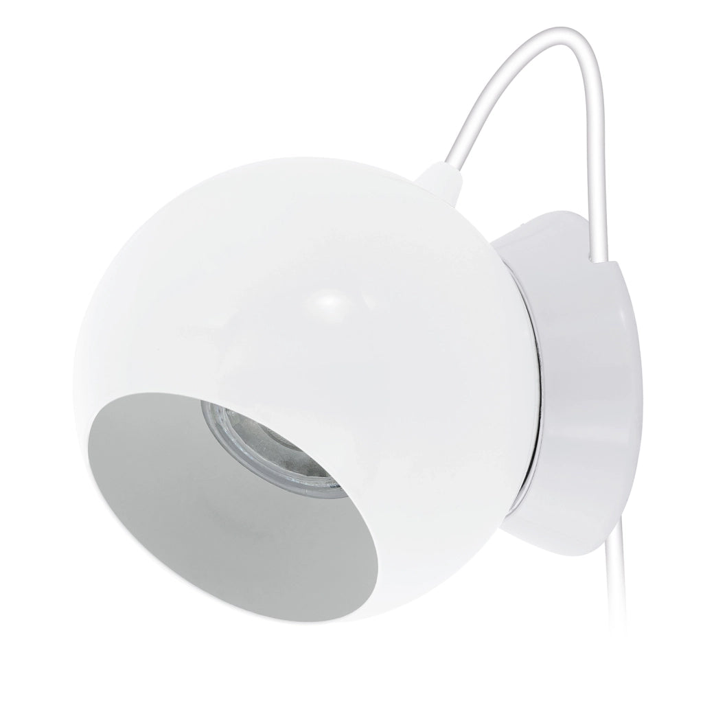 Lampada Da Tavolo Contemporanea Petto 1 Acciaio Bianco 1 Luce Gu10 3W