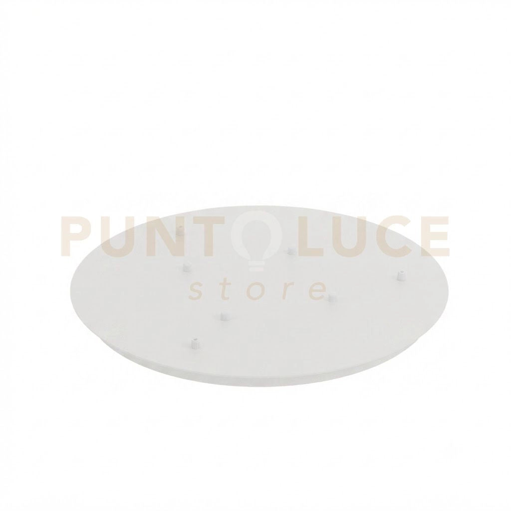 ROSONE IN METALLO D.50CM 3 FORI BIANCO