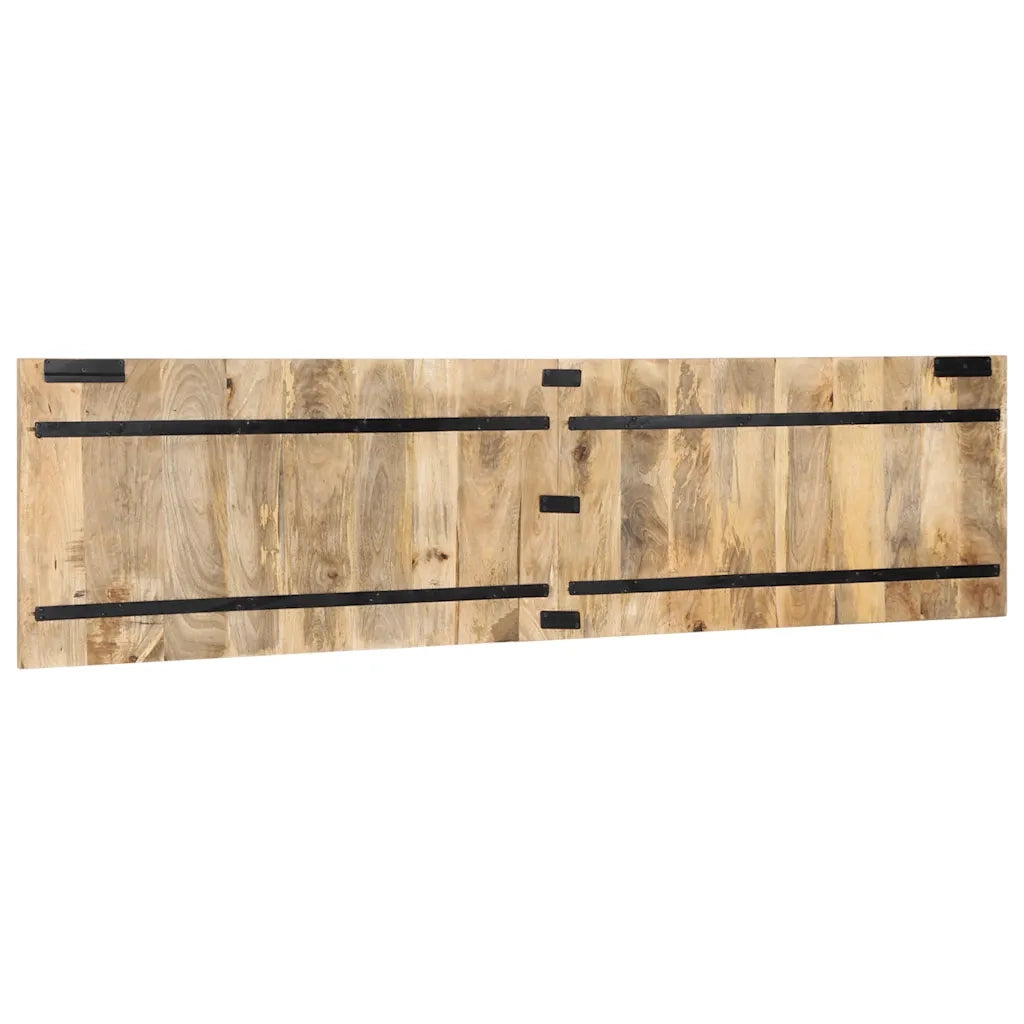 Testiera 200 cm in Legno Massello di Mango Grezzo