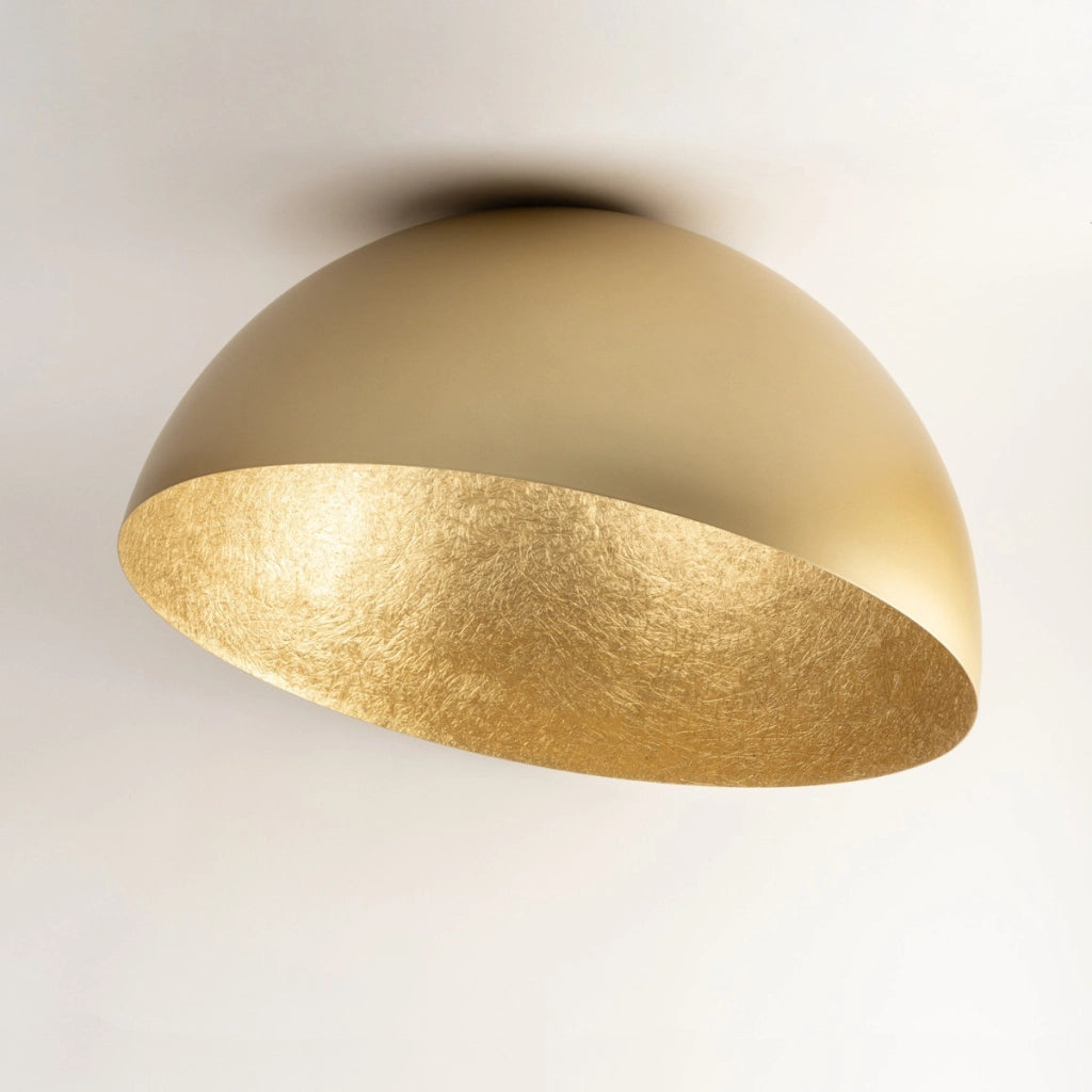 Plafoniera Sfera oro 35cm cupola tonda 1xE27 Sigma