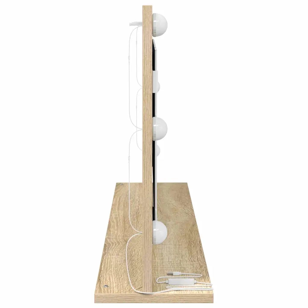 Specchio da Vanità Rettangolare Rovere Sonoma 100 x 45 x 18 cm 868327