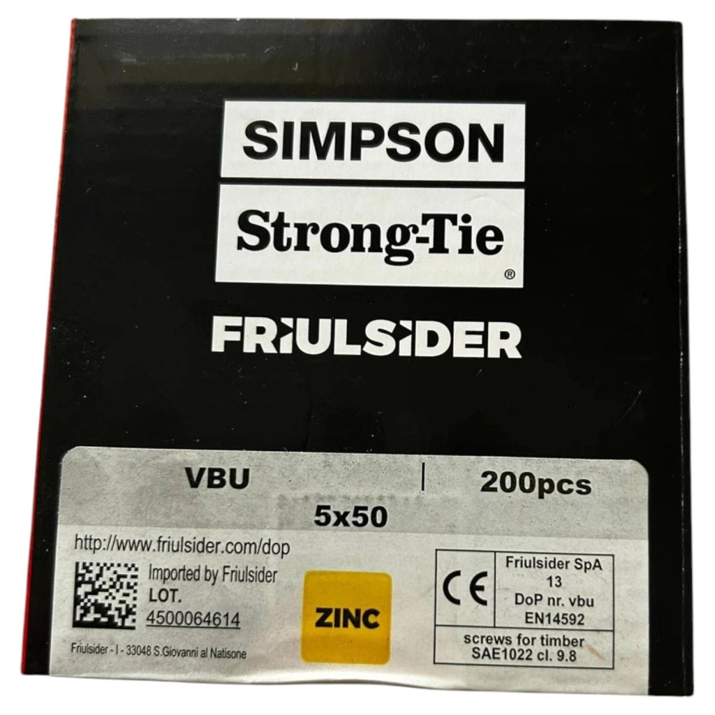 VITI PER TRUCIOLARE ZINCATA GIALLA 5X50 200 PEZZI