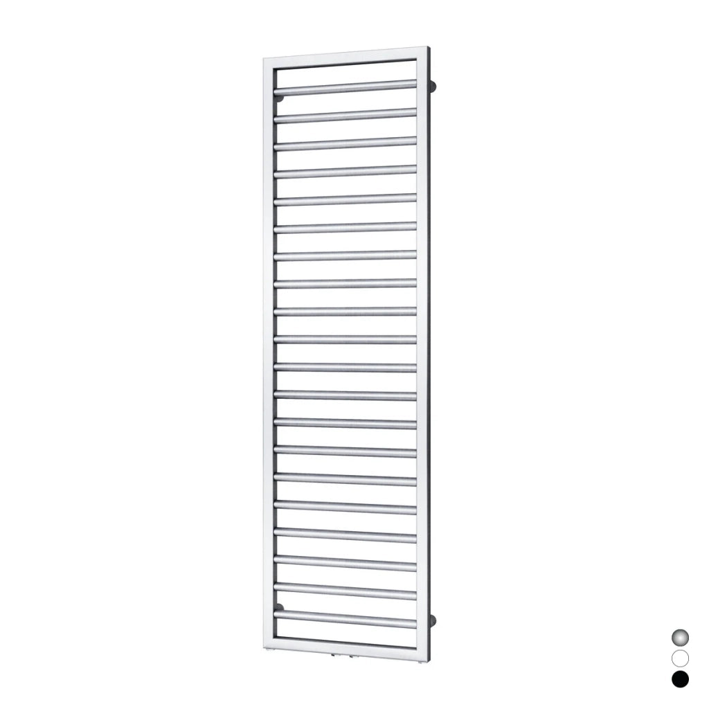 Termoarredo Zehnder Subway nero opaco 126x45 cm
