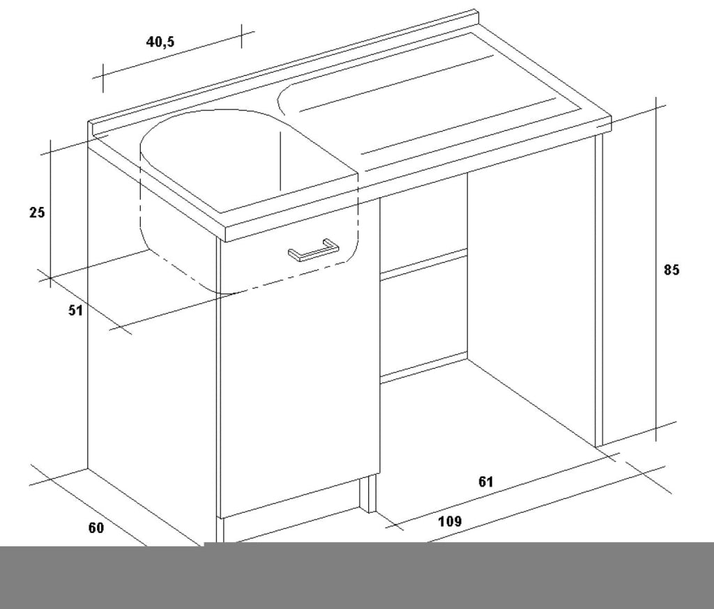 Lavatoio e Coprilavatrice 109x60x89cm Asse in Termoplastico Montegrappa Edilla Bianco Sinistro