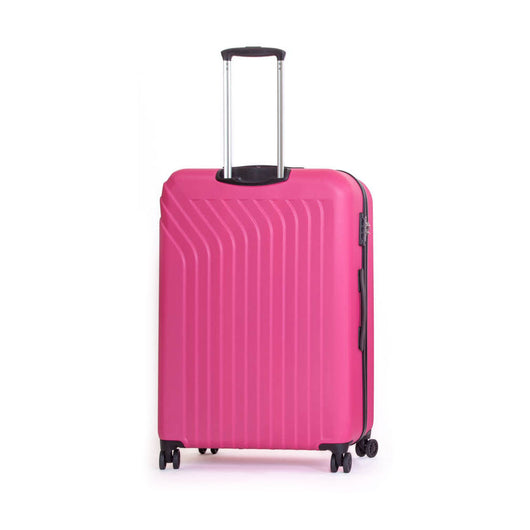 Trolley Valigia Grande Rigida in ABS 4 Ruote TSA Ravizzoni Cielo Fucsia