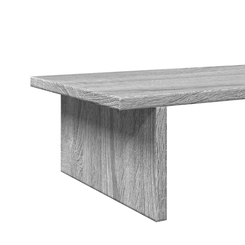 Supporto per monitor da tavolo mobile da ufficio Sonoma 100 x 27 x 15 cm legno ingegnerizzato grigio 02_0044980