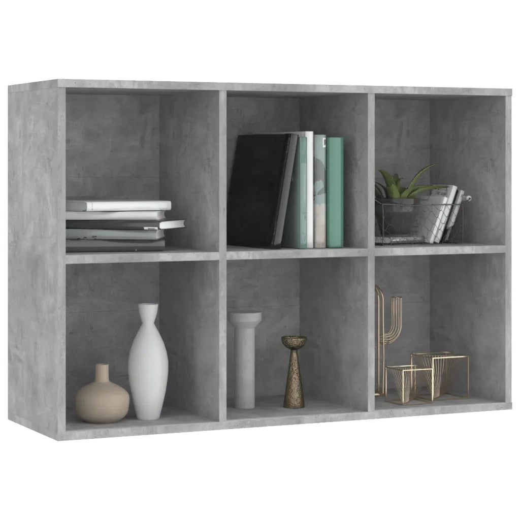 Libreria/Credenza Grigio Cemento 66x30x98 cm Legno Multistrato 800346