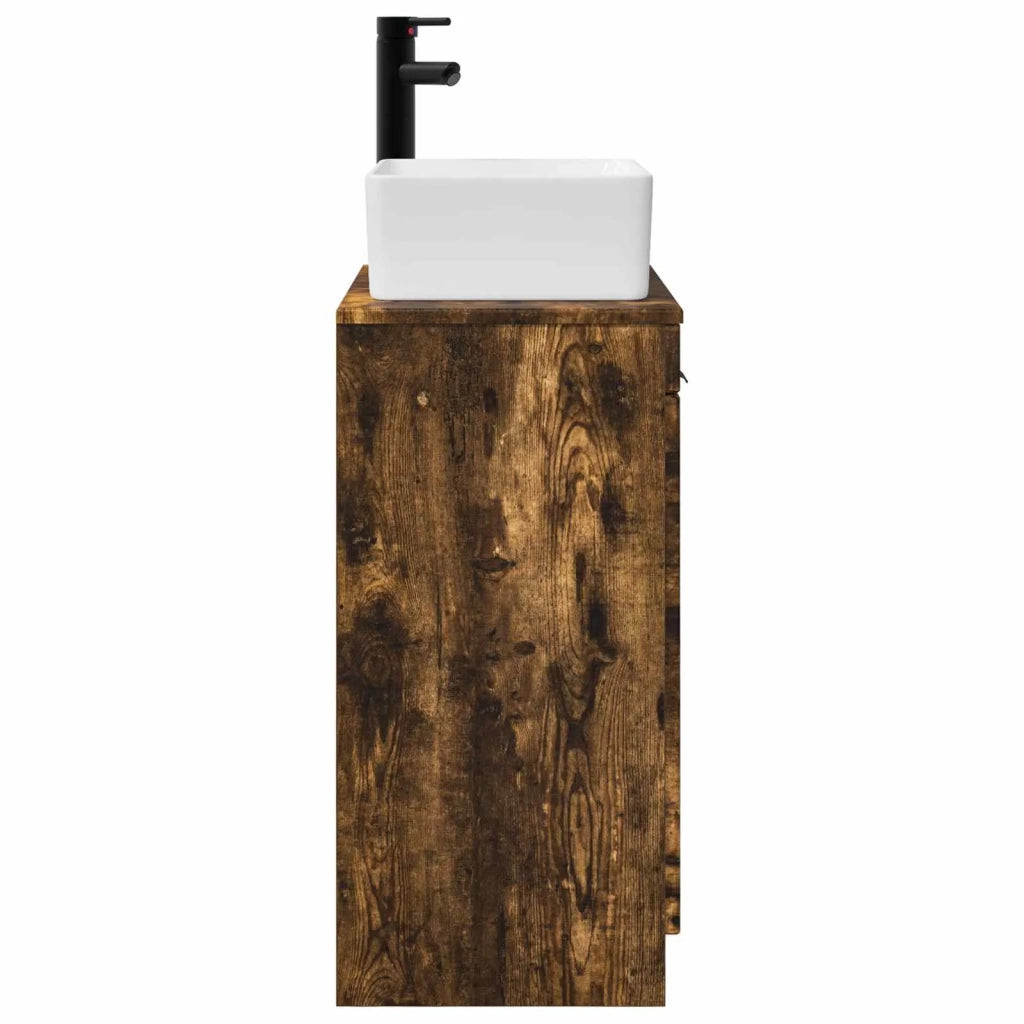 Mobile da bagno con lavabo Rovere Fumo 54 x 35 x 83 cm 890163