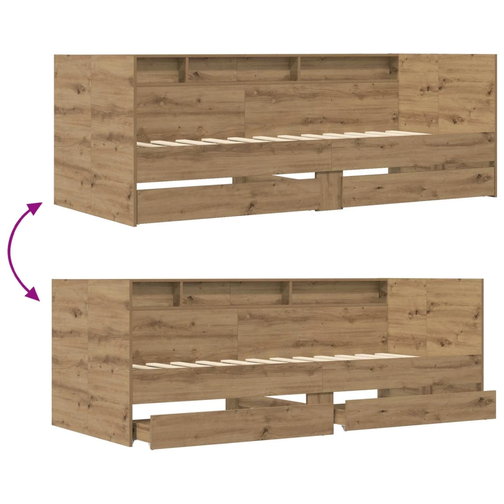 Telaio del letto con storage Rovere Artigianale 80 x 200 cm 3429644