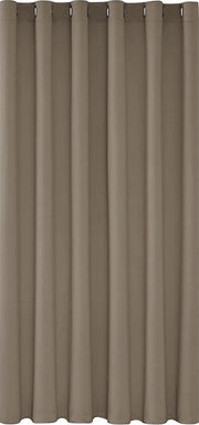 Verdisteri gordanze con anelli, pannelli di gordanza termica con tessuto blackout per camera da letto, salotto, 200x290 cm (B x H), taupe, 1 pezzo