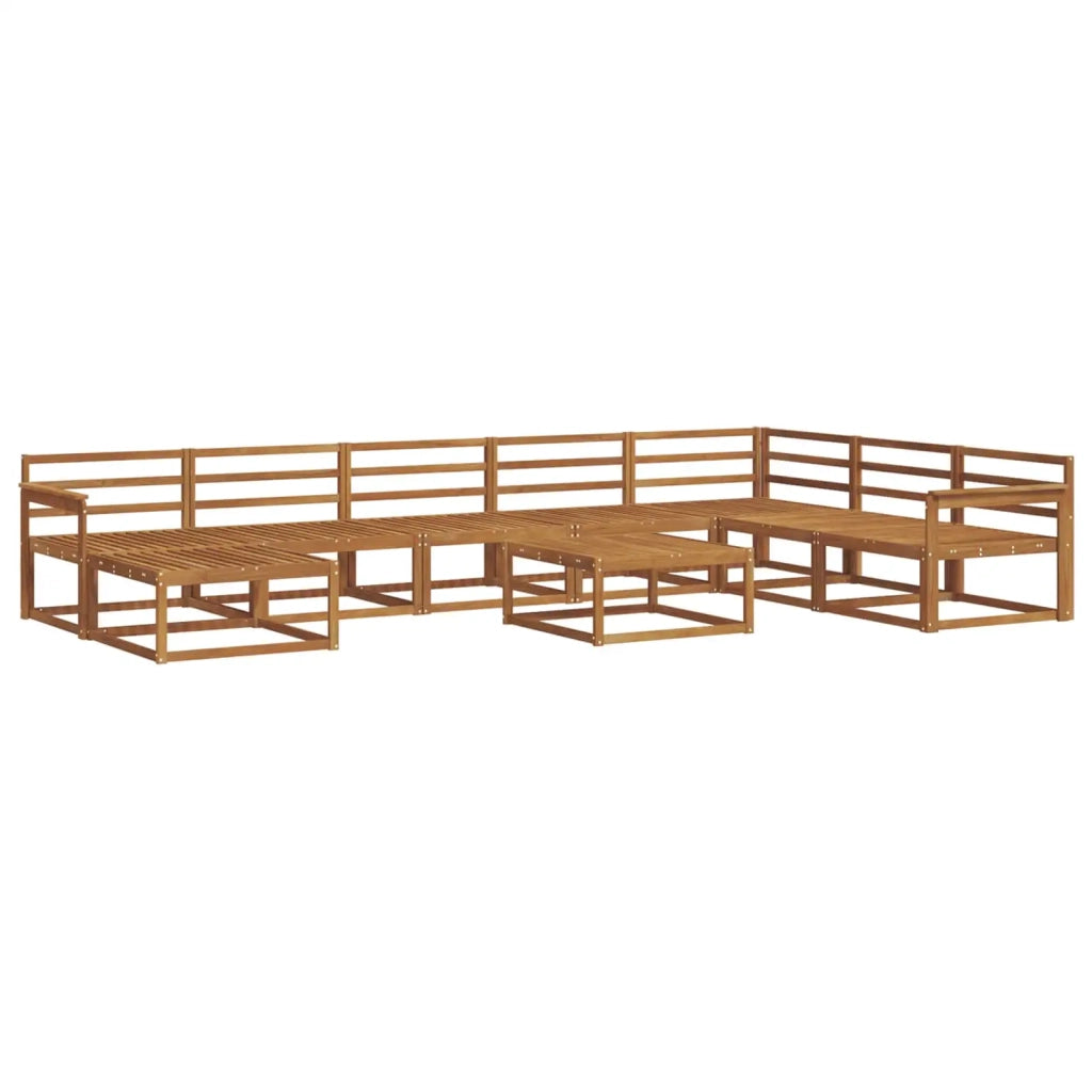 Set di divani da esterno 9 pcs Naturale 3368022