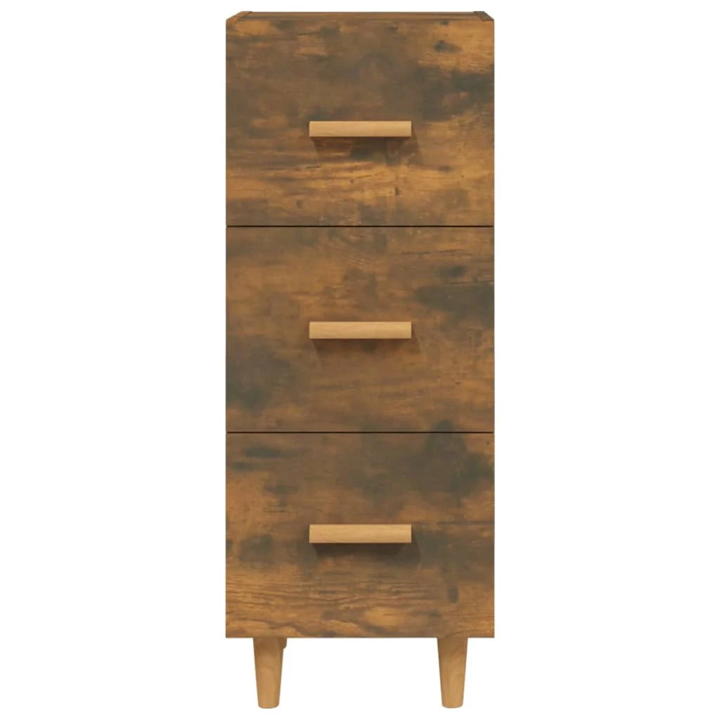 Buffet credenza cassettiera armadio mobile contenitore organizer per cucina soggiorno salotto 34,5 x 34 x 90 cm legno ingegnerizzato marrone 02_0030903