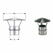 Inox mono parete aisi 316 cappel lo cinese d.080 b08x9sh91v