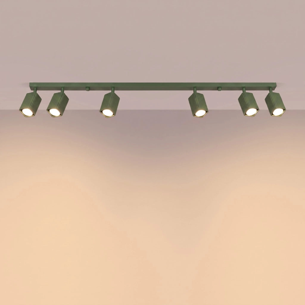Plafoniera RAYO 6L verde oliva