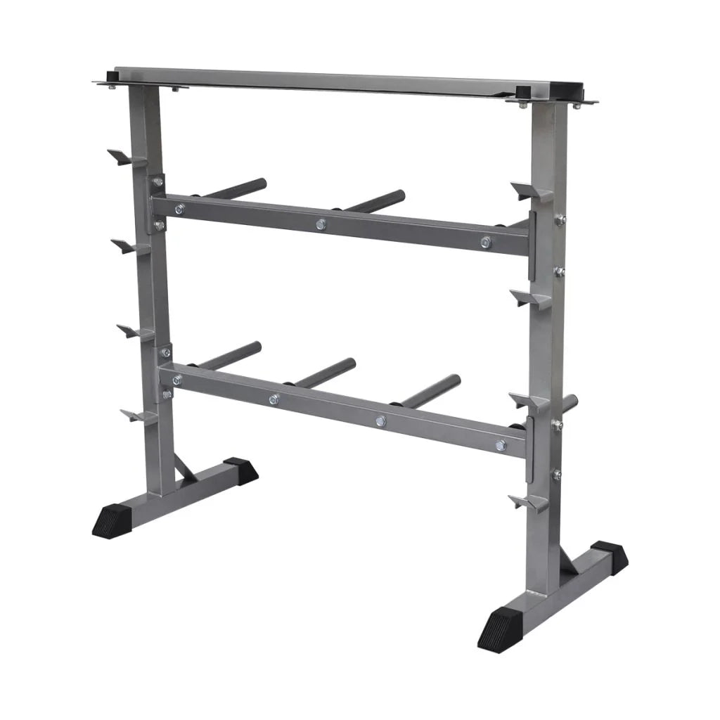 Supporto per bilanciere grigio a 7 tubi da 300 kg 02_0000730
