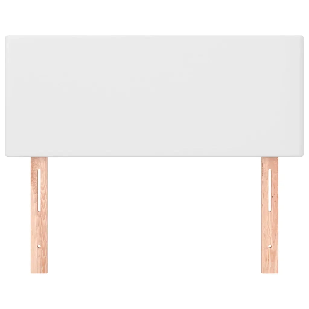 Testiera-Testata-Testiera Decorativa Bianco 100x5x78/88 cm in Similpelle 639796