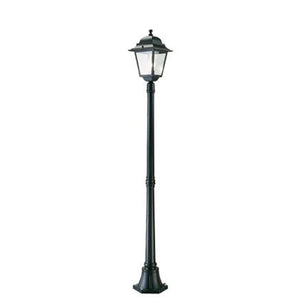 Lampada Palo Medio per Giardino Colore Nero da Esterno Linea Quadrata Sovil