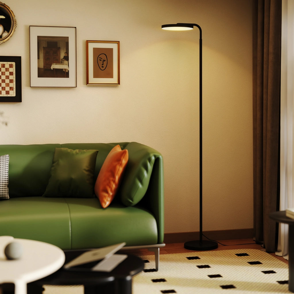 Lampada da Terra LED Regolabile ¨C zephmum ¨C Nero