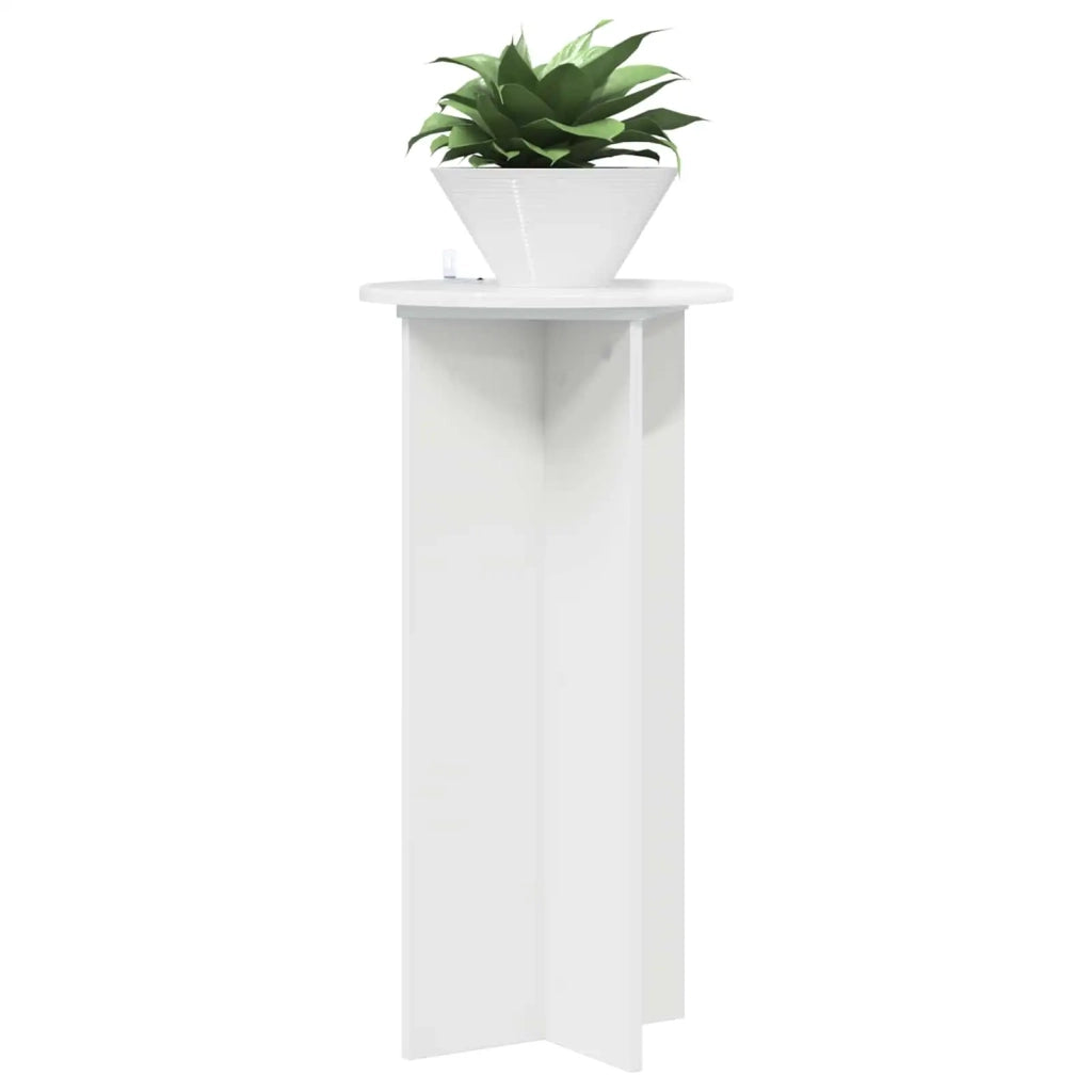 Supporto per piante 2 pcs Bianco Lucido 40 x 40 x 80 cm