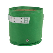 Vaso in Tessuto BloemBagz da 26 litri, con forma cilindrica, colore Verde